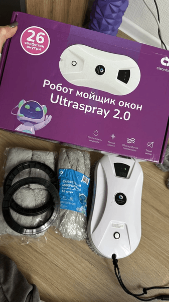 Робот-мойщик окон Cleanbot Ultraspray 2.0 — фото из отзыва «То, что я хотела!» (1 из 4)