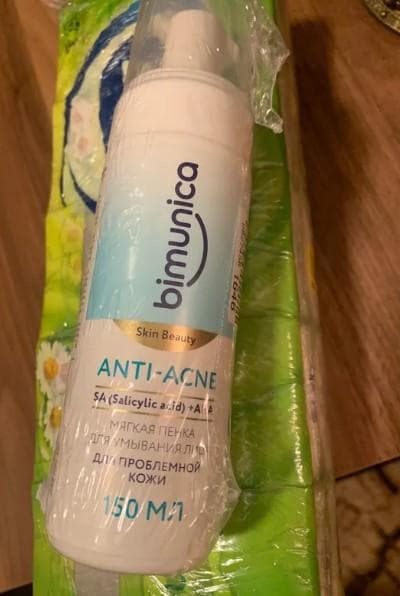 Пенка для умывания Bimunica для проблемной кожи anti-acne — фото из отзыва «Без аллергии обошлось, понравилось качество.»