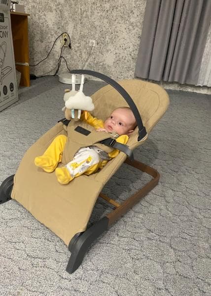 Детский шезлонг Harmony Amarobaby — фото из отзыва «Правильная поддержка спины и головы»