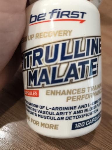 Be First Цитруллин Citrulline Malate Capsules 120 — фото из отзыва «Пампит шикарно!»
