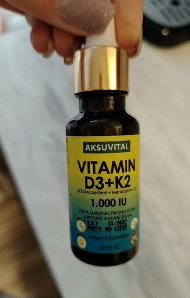БАД Aksu Vital D3+K2 — фото из отзыва «Отличный витамин д3 для взрослых и детей»