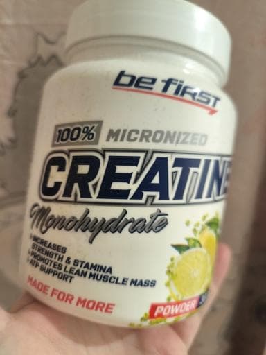 Be First Креатин Creatine Micronized Powder 300 гр — фото из отзыва «Качество креатина на высоте!»