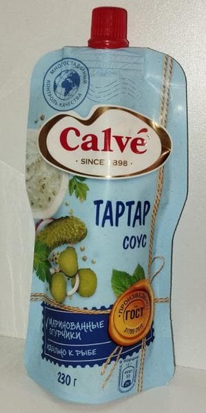 Calve соус Тартар — фото из отзыва «То, что нужно под рыбные котлеты» (1 из 3)