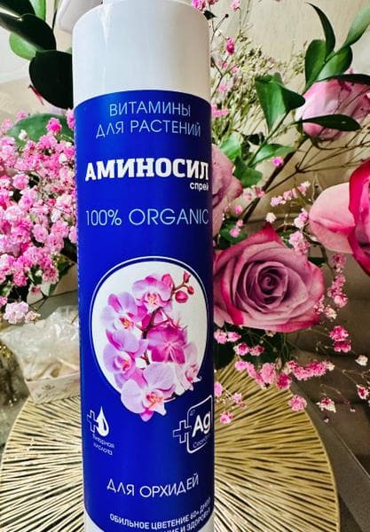 Витамины для орхидей Аминосил, спрей 350 мл — фото из отзыва «Натуральный эликсир для капризных орхидей.» (4 из 4)