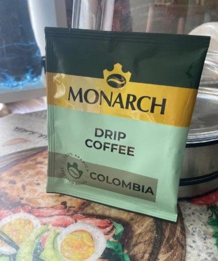 Кофе monarch drip coffee colombia — фото из отзыва «Это самый удобный вариант кофе»