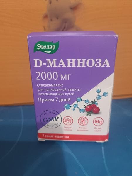 Д-манноза суперкомплекс от Эвалар — фото из отзыва «Для борьбы с циститом от кишечной палочки» (1 из 2)