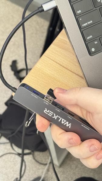 USB разветвитель WALKER (переходник для type-c) — фото из отзыва «Многофункциональный разветвитель разъема type-c» (2 из 4)