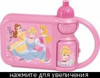 Контейнер для бутербродов с бутылкой.