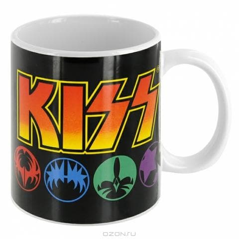 Кружка керамическая "Kiss"