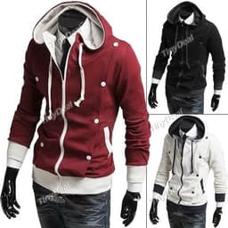 Trendy Hooded Hoody Hoodie Coat Cardigan with Zipp