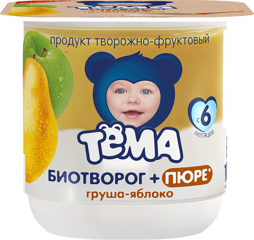 Тема "Творог + пюре"