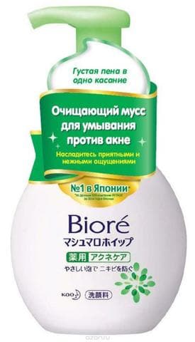 Мусс для умывания Biore Против акне