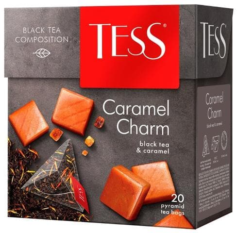Чай черный "TESS", со вкусом карамели