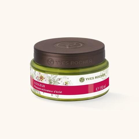 Экспресс-Маска для волос Yves Rocher для стойкого цвета и блеска с боярышником