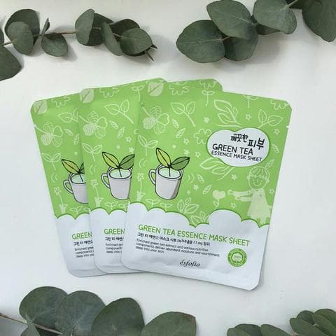 Тканевая маска Esfolio green tea esfolio