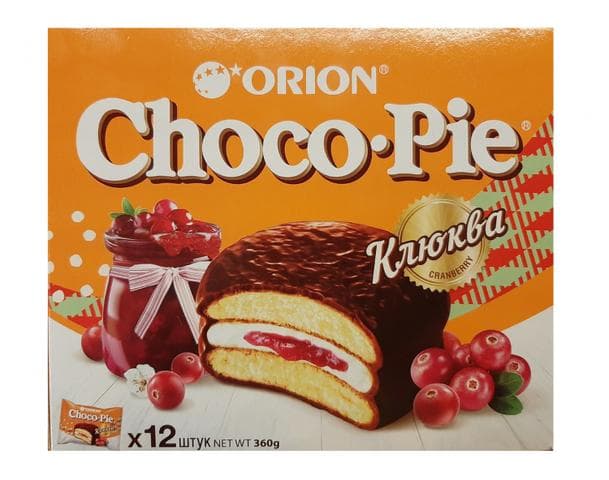 Пирожное ORION Choco pie Клюква
