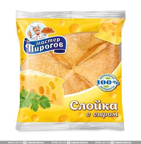 Слойка мастер пирогов с сыром