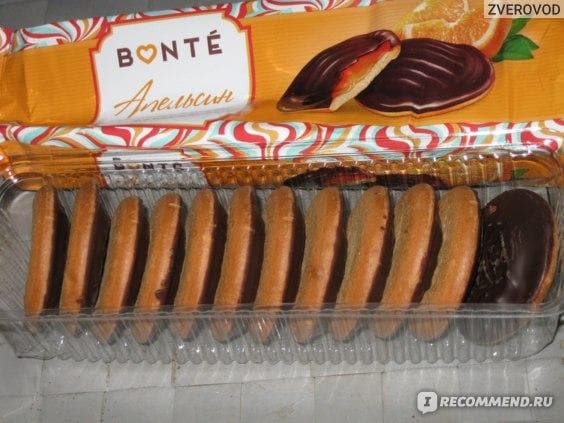 Печенье сдобное Bonte "Апельсин".