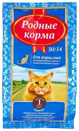 Родные корма сухой корм для стерилизованных кошек