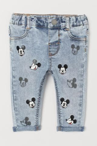 Джинсы h&m с рисунком