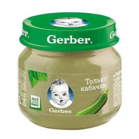 Детское пюре Gerber. Только кабачок