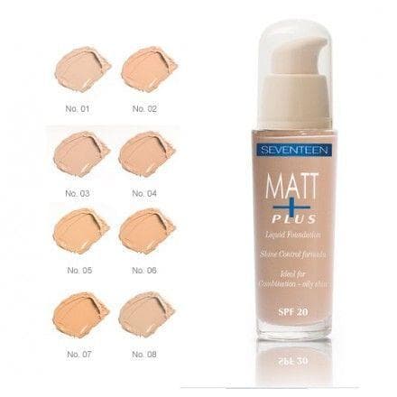 Seventeen Matt Plus Shine Control Foundation