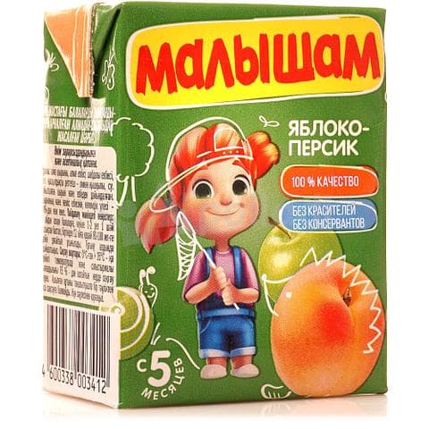 Сок "малышам" персик и яблоко