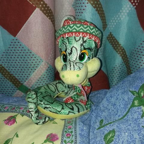 Змея. Мягкая игрушка.