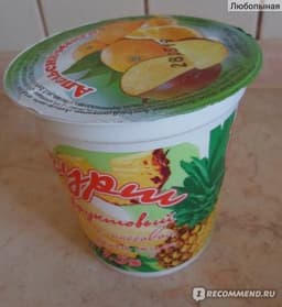 Йогурт АО "Фирма "Молоко" 400 гр., "Апельсин-Манго