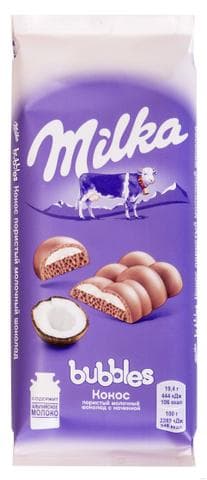 Шоколад "милка с кокосом"