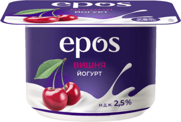 Йогурт "epos" вишня