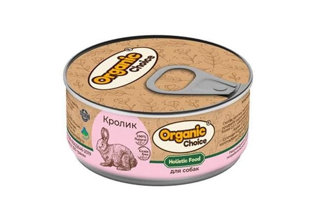 Консервы для собак Organic Сhoice 100 % кролик