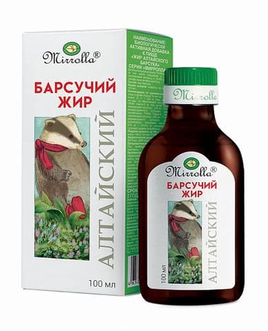 БАД ЖИР АЛТАЙСКОГО БАРСУКА Мирролла