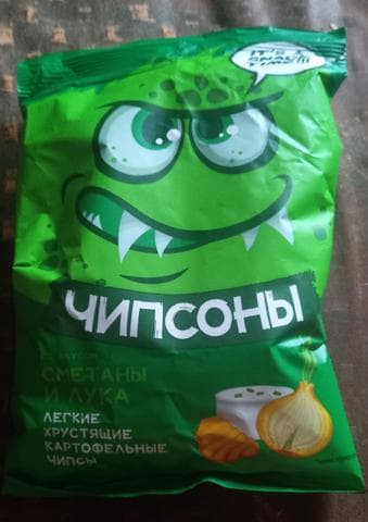 Чипсоны со вкусом сметаны и лука