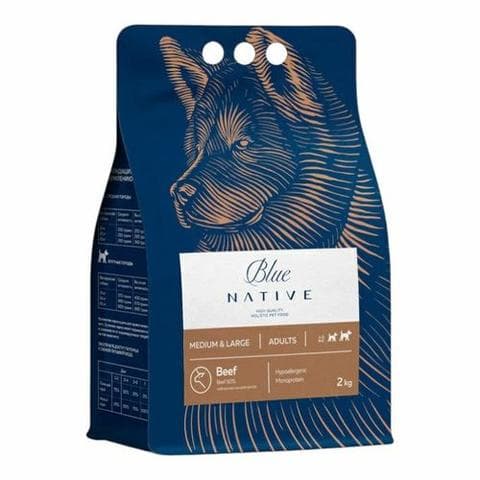 Blue Native Holistic сухой корм для собак,говядина