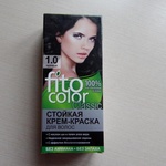 Стойкая крем-краска для волос Fito Color 1.0 черный фото 2 