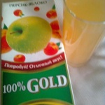 Сокосодержащий напиток "Персик-яблоко" 100% GOLD" Классик фото 1 