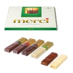 Конфеты "Merci", ассорти из шоколада с миндалем