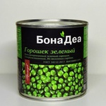 Горошек зелёный консервированный Bona Dea фото 1 