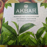 Чай зеленый Akbar "Классический", 100 пак фото 2 