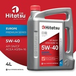 Моторное масло Hitatsu 5W-40 Europe Premium Series