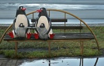 Скульптурная композиция Семья пингвинов, Кемерово, Россия