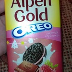 Шоколад Alpen Gold OREO Нежная клубника фото 3 