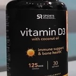 Витамин D3 с кокосовым маслом Sports Research фото 1 