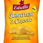 Estrella, Чипсы картофельные Сметана и сыр, 85г фото 1 