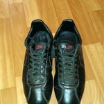 Кроссовки Nike cortez leather all black фото 2 