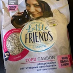 Наполнитель для лотка Little Friends Tofu Carbon фото 1 