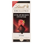 Шоколад Lindt strawberry intensive