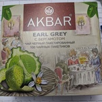 Чай черный Akbar Earl Grey, 100 пак фото 1 