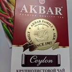 Чай Akbar Ceylon черный крупнолистовой (медаль) фото 1 